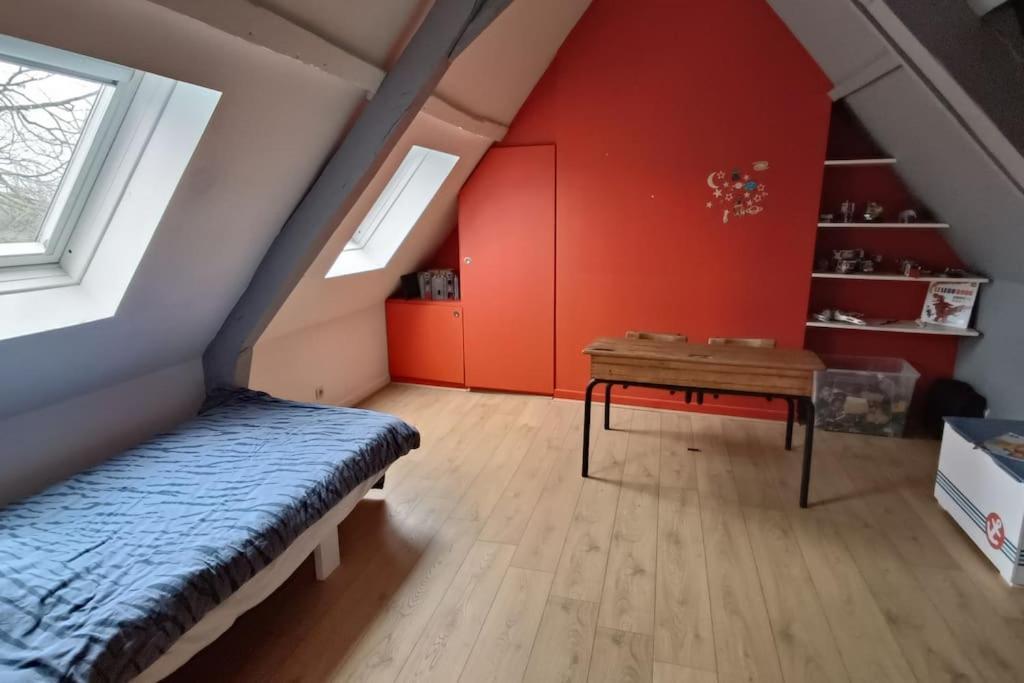 桑甘恩蒙朗特Ferme De Caractere Avec Piscine Et Cheminee别墅 外观 照片